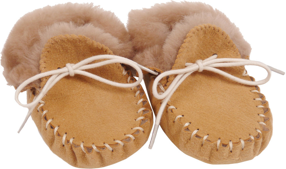 Kaiser Lammfell Babyschuh - MOKASSIN 16 beige
