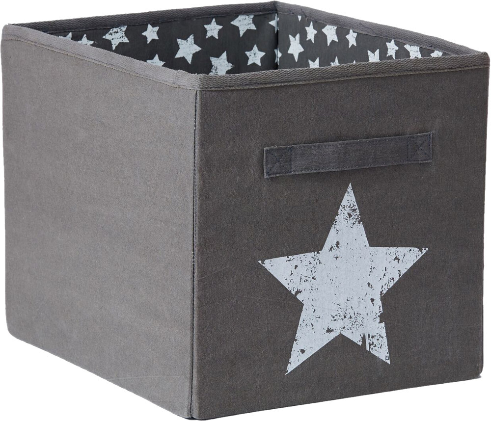 STORE IT Ordnungsbox Sternchen offen grau