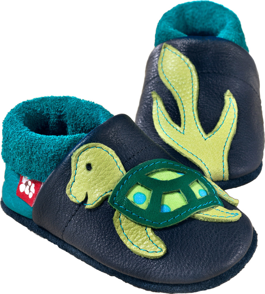 Pololo Krabbelschuh Schildkröte EMMA 18/19 enzian waikiki