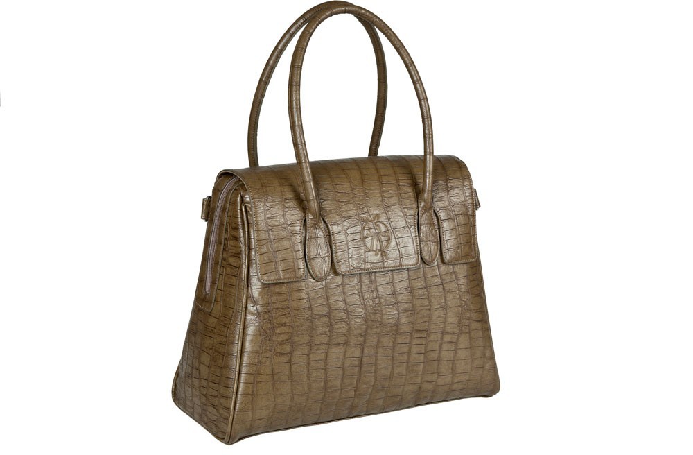 Lässig Wickeltasche Tender Brief Bag Croco olive (LBRB352)