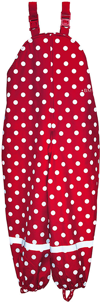 BMS Buddelhose mit Polkadots rot 86 rot mit weißen Punkten