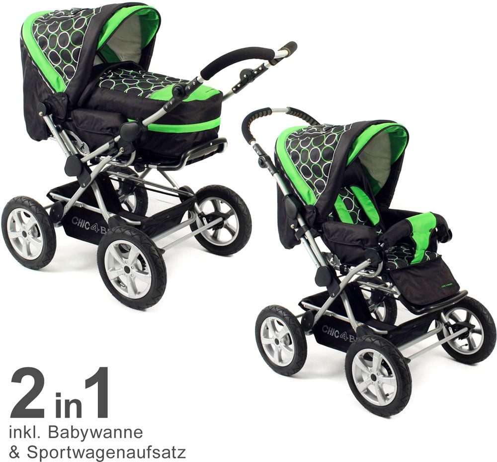 Chic4Baby Kombikinderwagen VIVA Orbit green (10045)