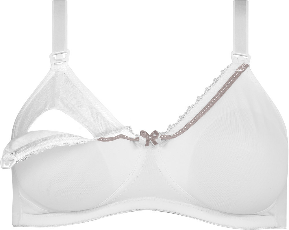 NATURANA Still-BH mit Stillmerker 105 E weiß-grau