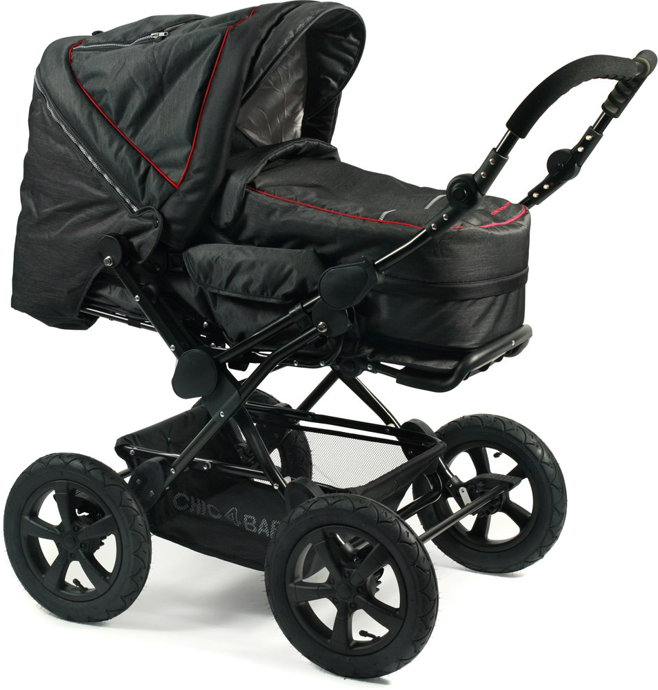 Chic4Baby Kombikinderwagen VIVA Jeans Black (100 20)