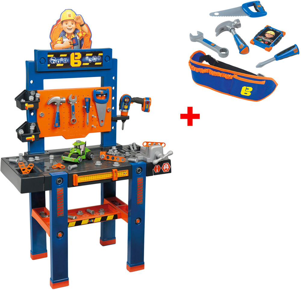 Smoby Bob der Baumeister Werkbank-Center Aktion Smoby Bob der Baumeister Werkbank-Center Aktion