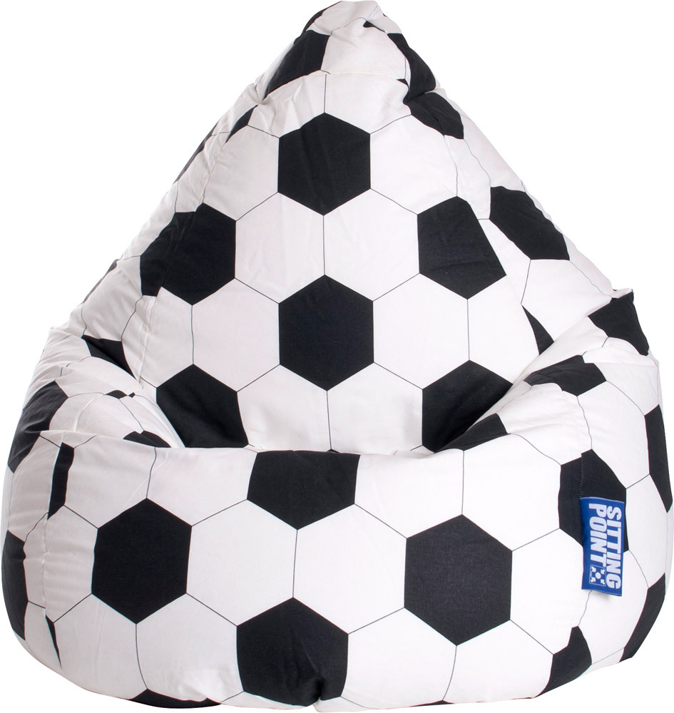 MAGMA Heimtex Sitzsack FUSSBALL XL, 70 x 110 cm (28501-01)