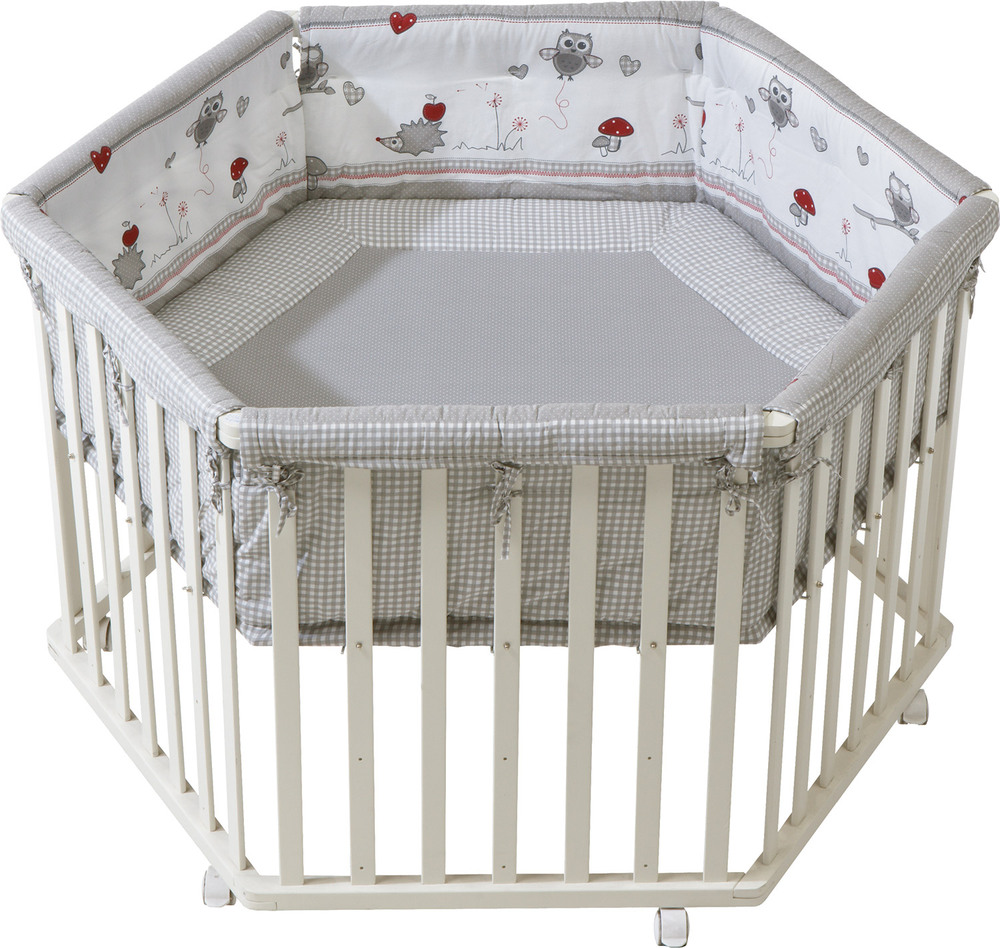 roba Laufgitter 6-eckig weiß Adam & Eule