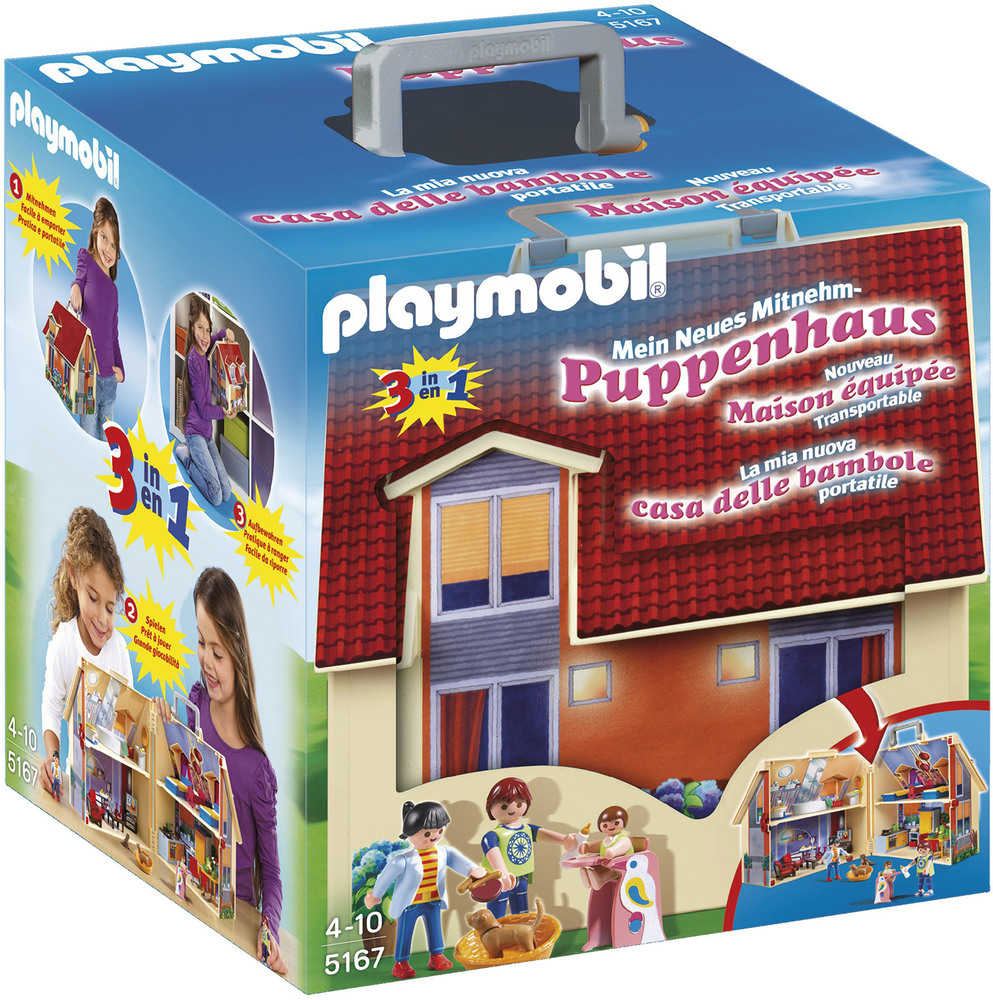 PLAYMOBIL® Dollhouse 5167-Neues Mitnehm-Puppenhaus Neues Mitnehm-Puppenhaus (5167)