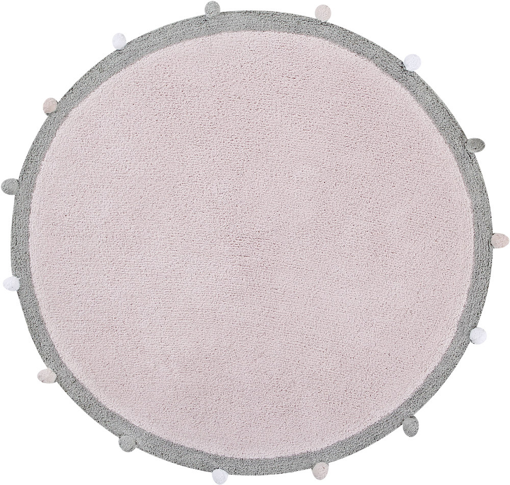 Lorena Canals Teppich Bubbly ø 120 cm Soft Pink