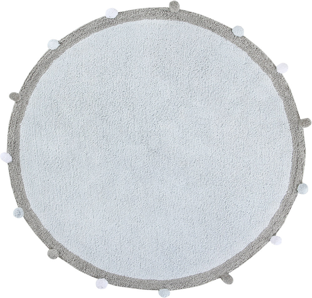 Lorena Canals Teppich Bubbly ø 120 cm Soft Blue
