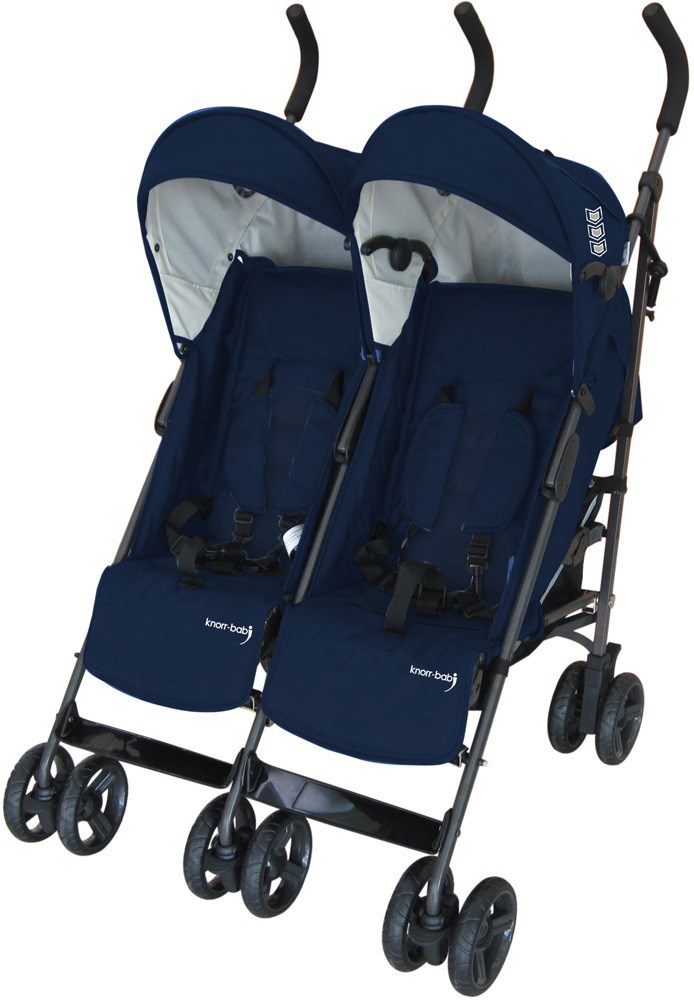 Knorr-Baby Zwillingswagen Side by Side navy-blue (832200)