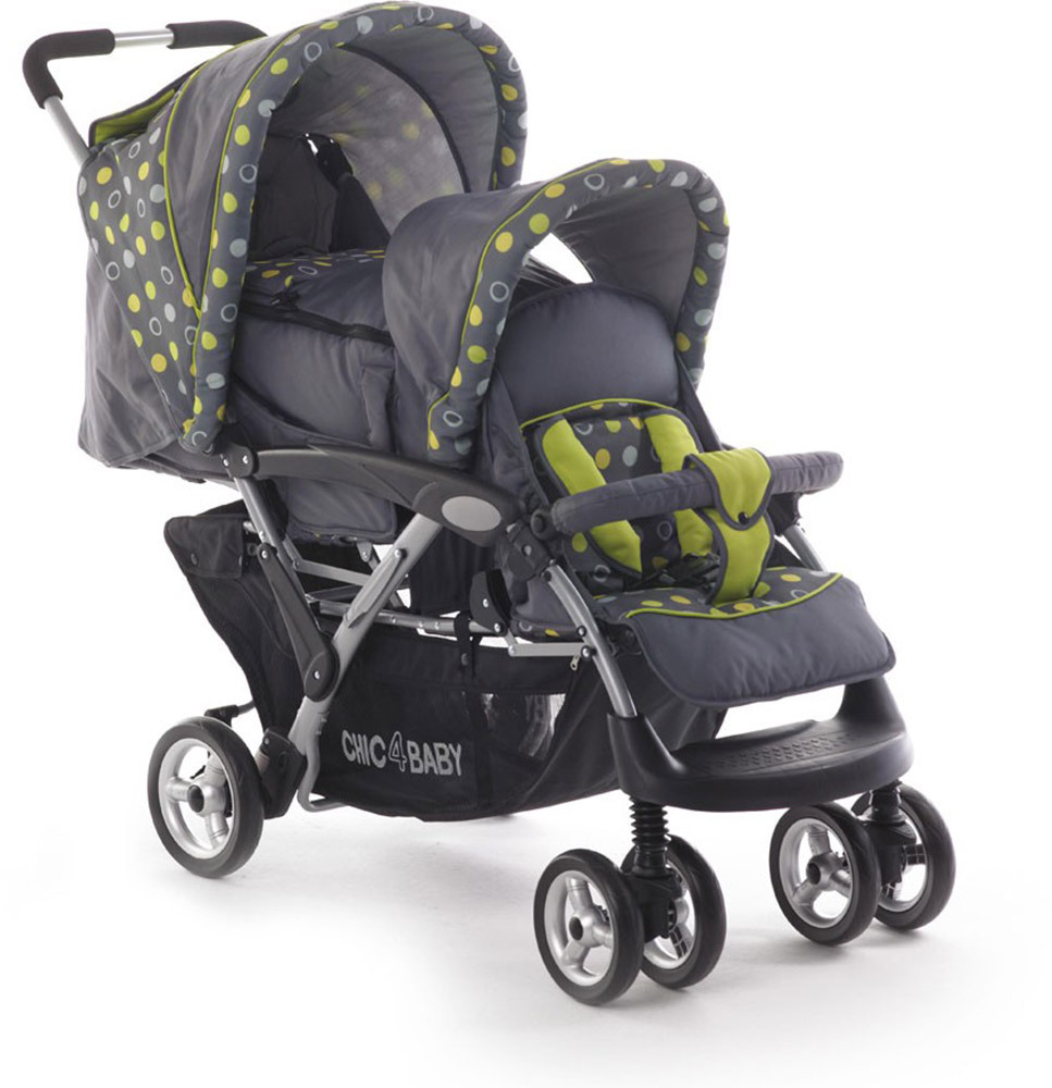 Chic4Baby Geschwisterwagen Duo Lemontree (27442)