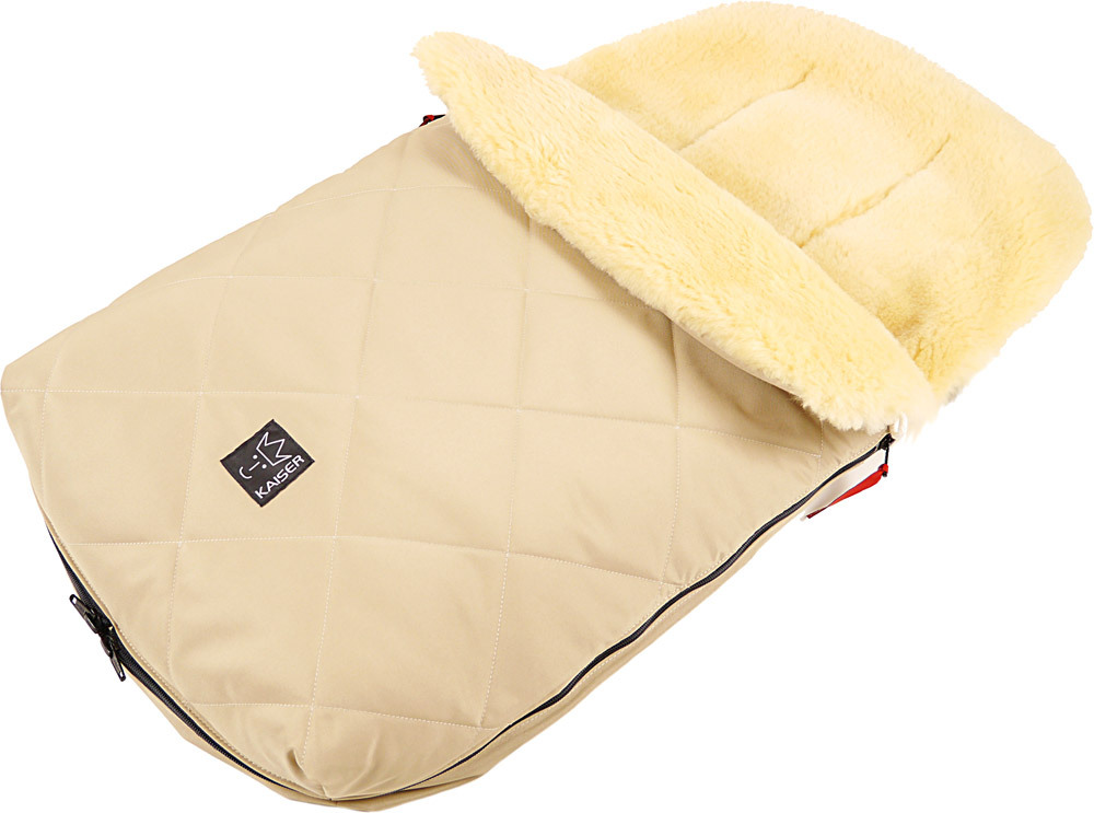 Kaiser Lammfellfusssack Naturell sand